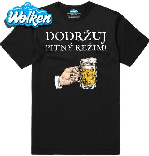 Obrázek produktu Pánské tričko Dodržuju Pitný Režim - Pivem!