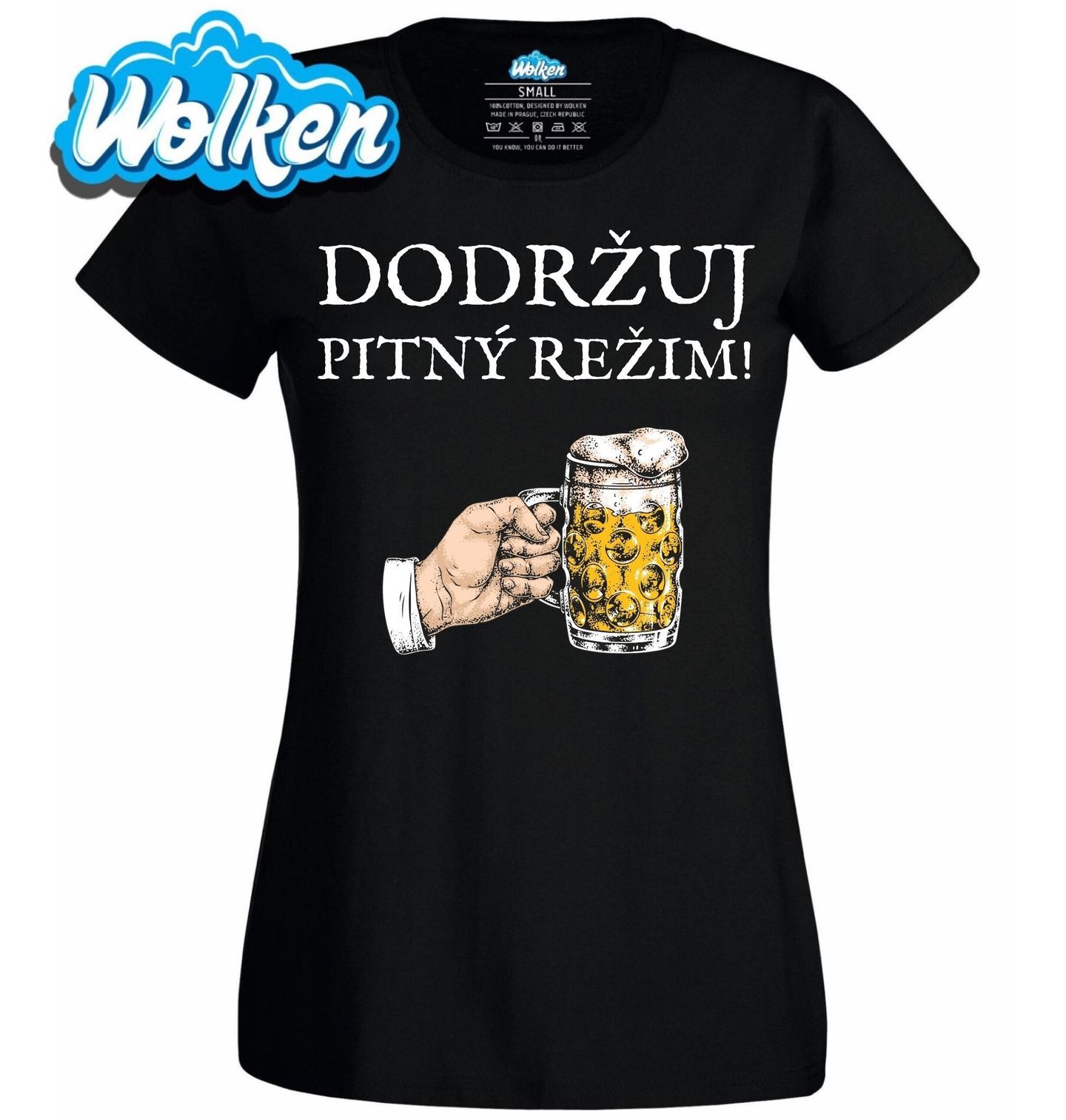 Dámské tričko Dodržuju Pitný Režim - Pivem!.jpg