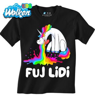 Dětské tričko Duhový Chrlič Jednorožec Fuj Lidi.jpg