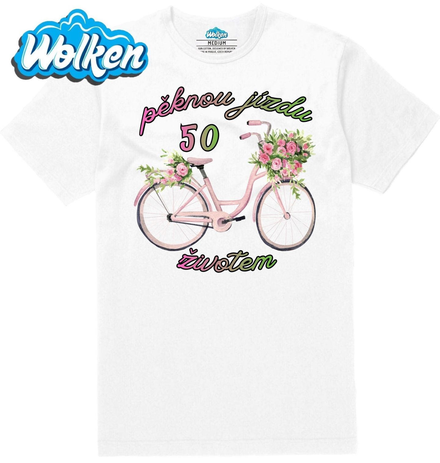 Pánské tričko  Přání k 50. narozeninám Pěknou Jízdu Životem.jpg