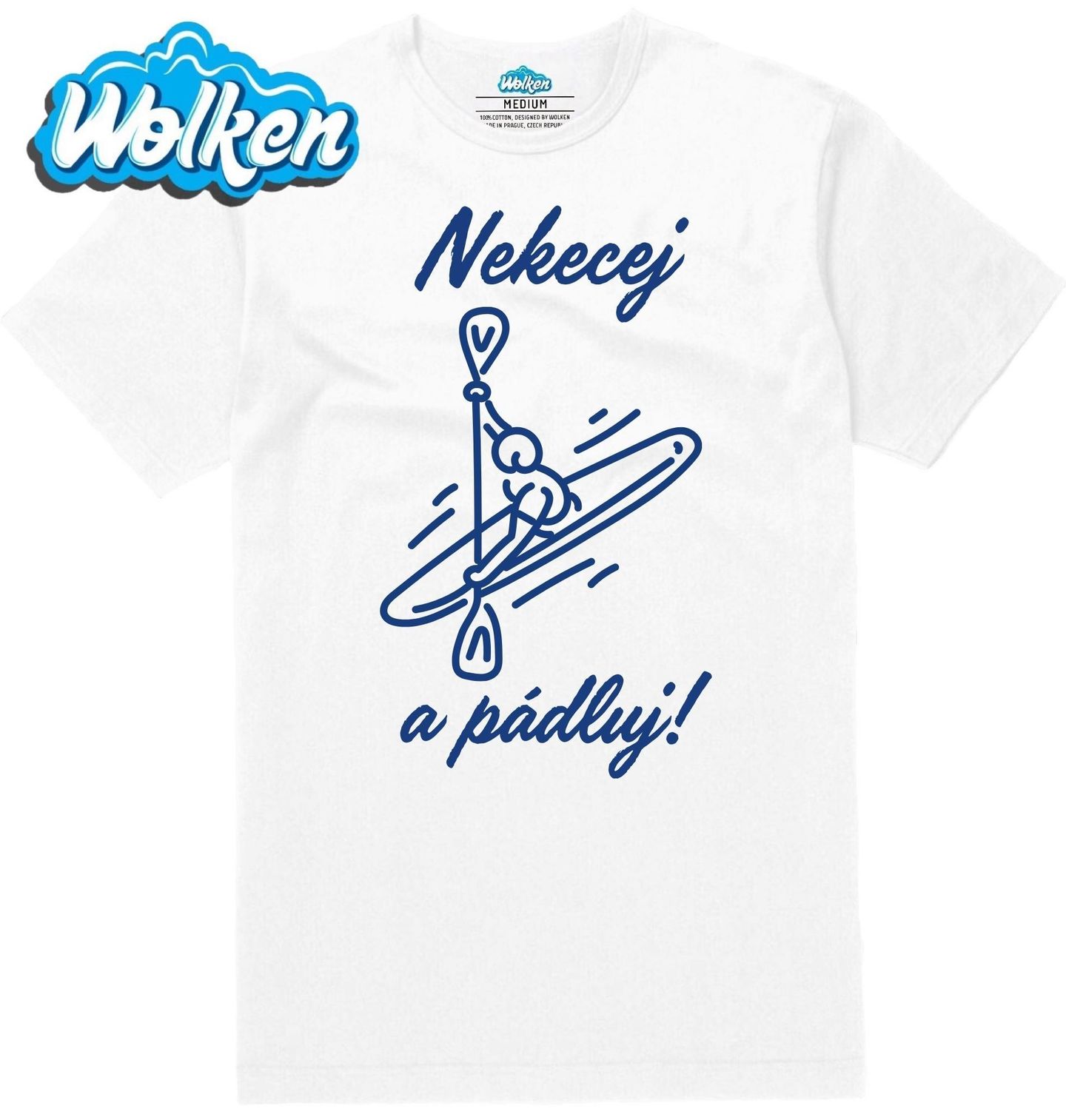 Pánské tričko Nekecej a Pádluj Kajakář.jpg