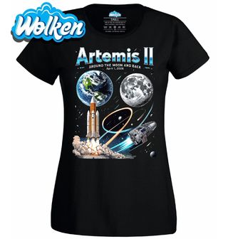 Dámské tričko Vesmírná Mise Artemis II.jpg