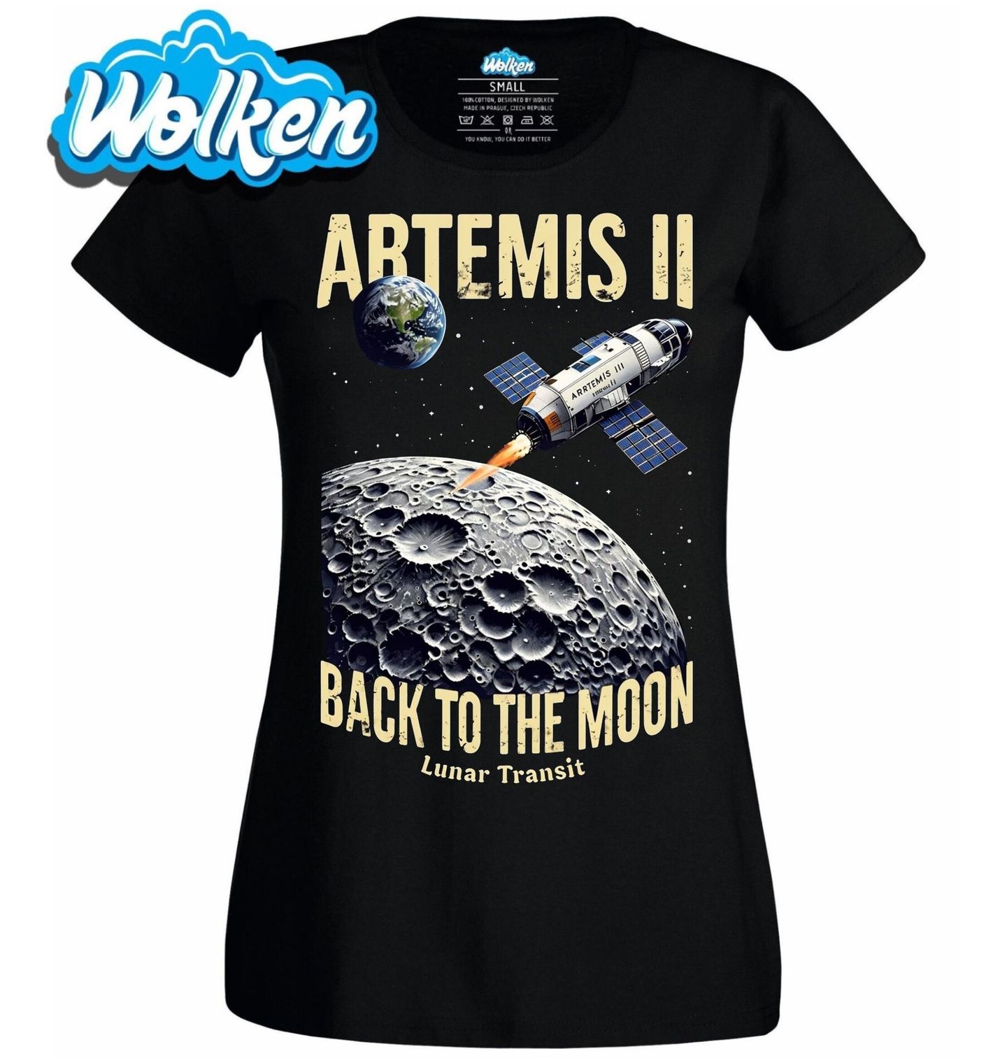 Dámské tričko Zpět na Měsíc s Artemis II.jpg