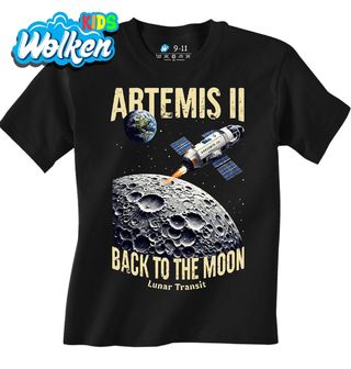 Dětské tričko Zpět na Měsíc s Artemis II.jpg