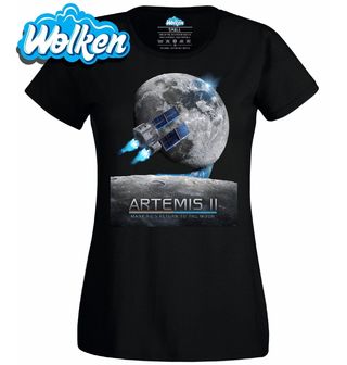 Dámské tričko Lidstvo Zpět na Měsíci - Artemis II.jpg