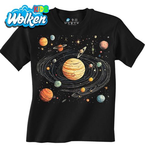Obrázek produktu Dětské tričko Barevná Sluneční Soustava