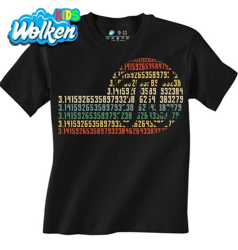 Obrázek produktu Dětské tričko Retro Hodnota Pí π