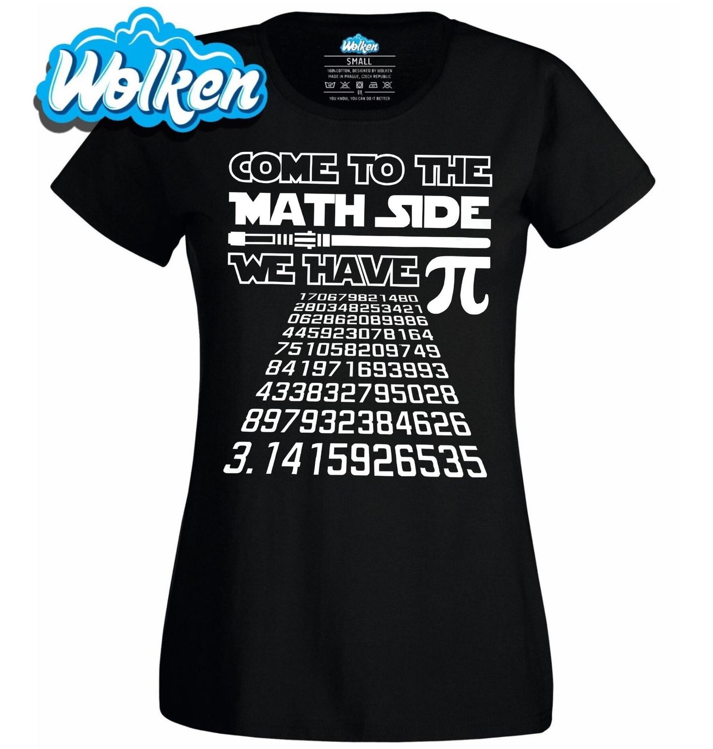 Dámské tričko Temná Strana Matematiky Pí π.jpg