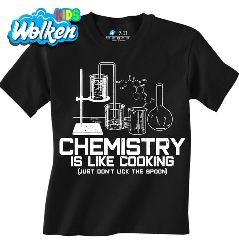 Obrázek produktu Dětské tričko Chemie v Kuchyni - Neolizovat!