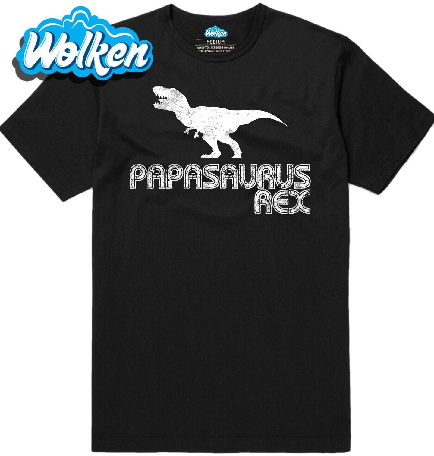 Pánské tričko Král Rodinné Džungle - Papasaurus Rex.jpg