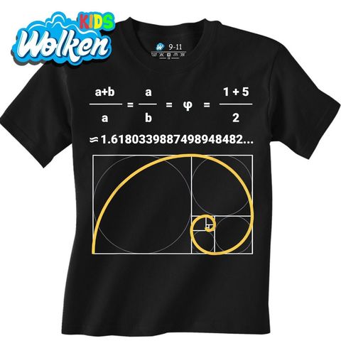 Obrázek produktu Dětské tričko Výpočet Zlatého Řezu