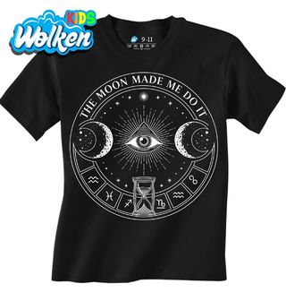 Dětské tričko Vševidoucí Oko Měsíc Astrologie.jpg