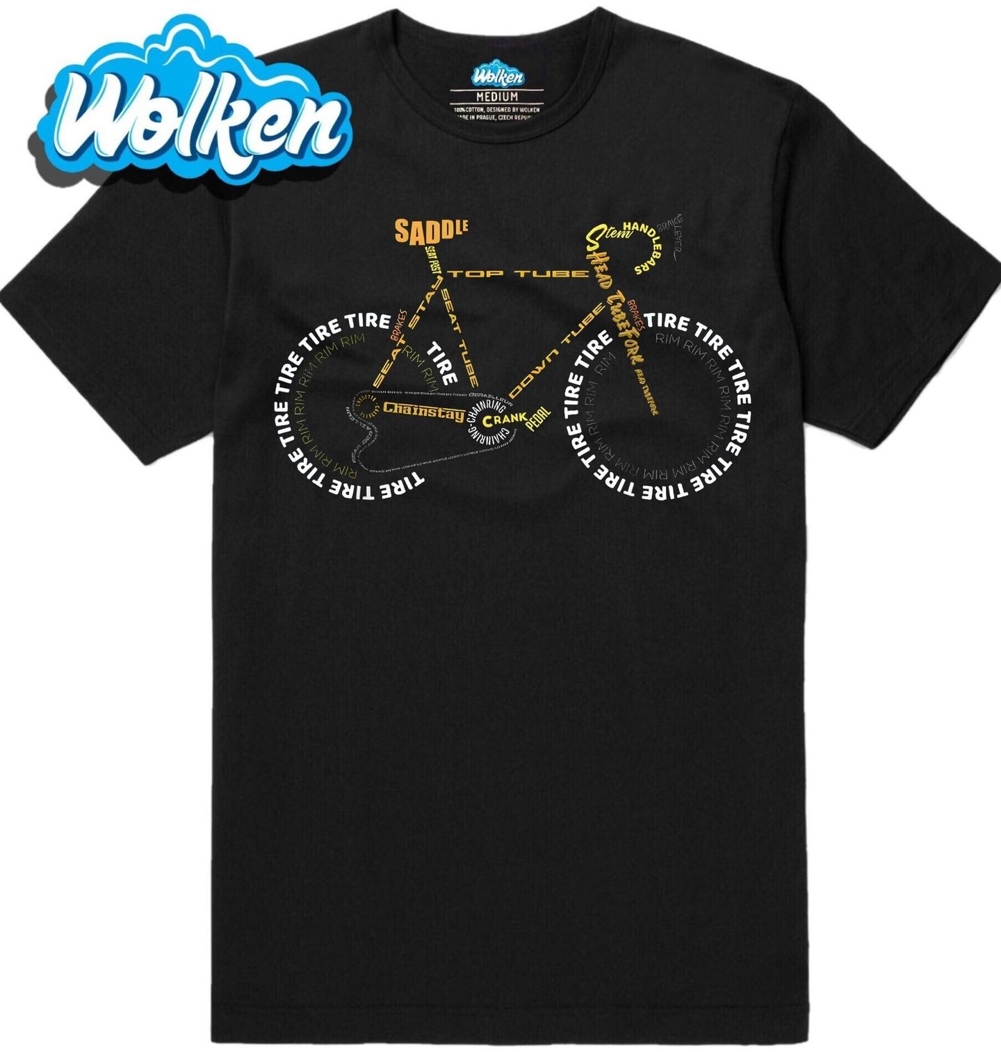 Pánské tričko Typografické Kolo Cyklista.jpg