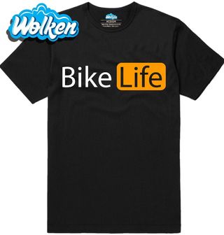 Pánské tričko Život Cyklisty Pornhub.jpg