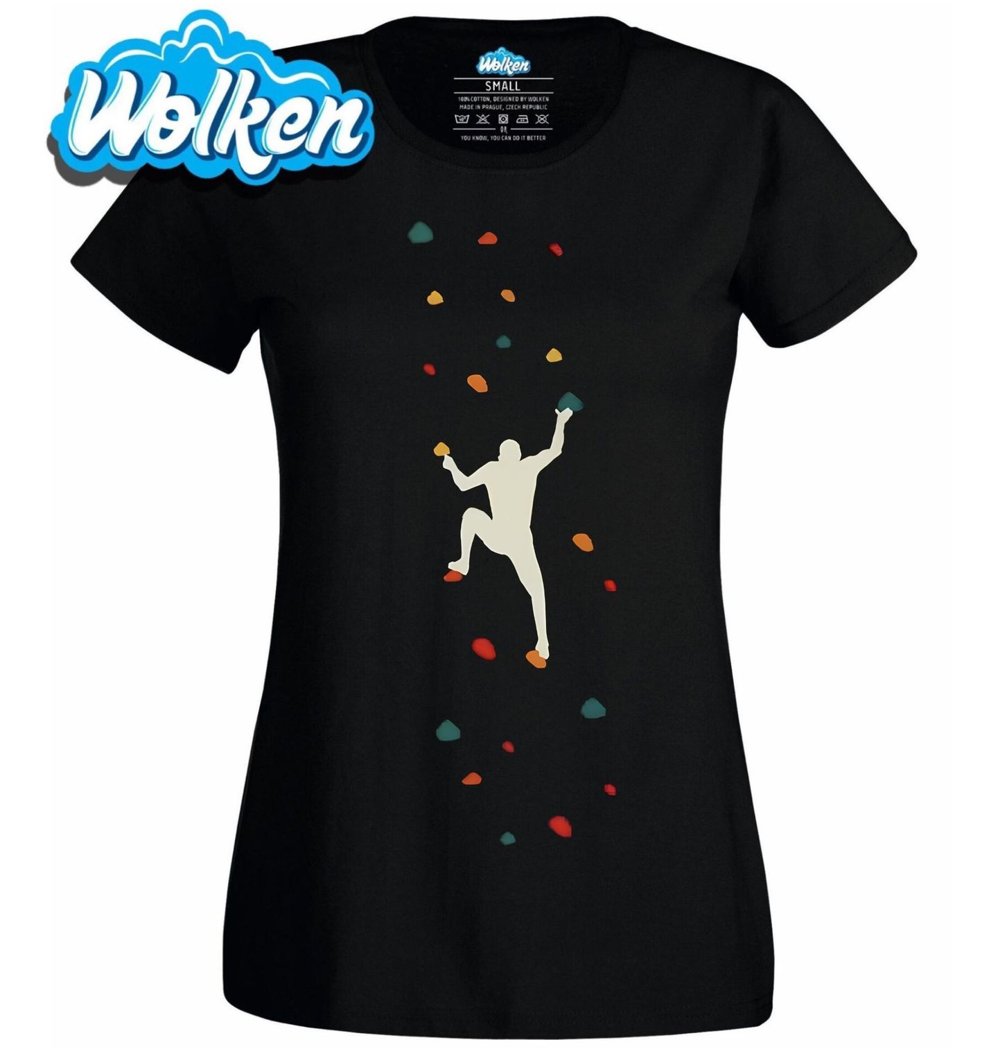 Dámské tričko Horolezec na Stěně Bouldering.jpg