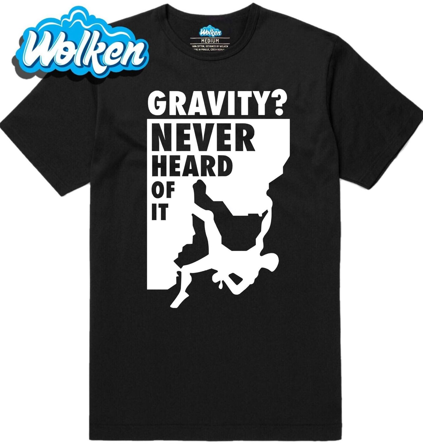 Pánské tričko Gravitace_ Nikdy Jsem o Ní Neslyšel.jpg