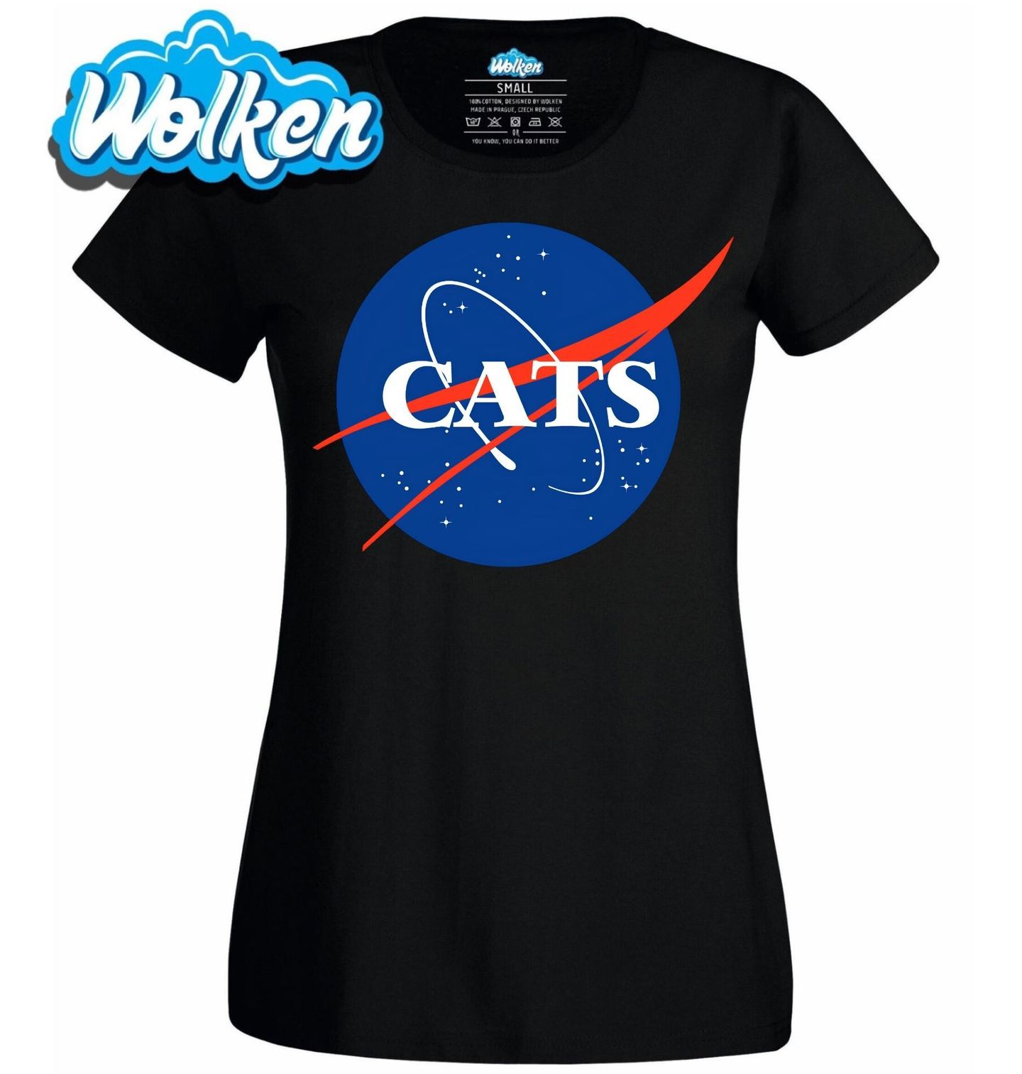 Dámské tričko Vesmírná NASA Kočka Cats.jpg