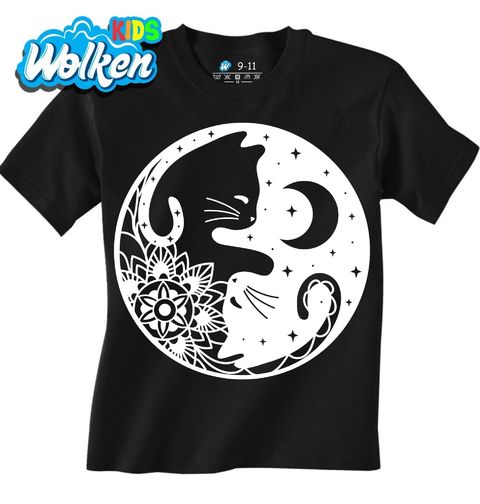 Obrázek produktu Dětské tričko Kočičí Jing Jang Mandala