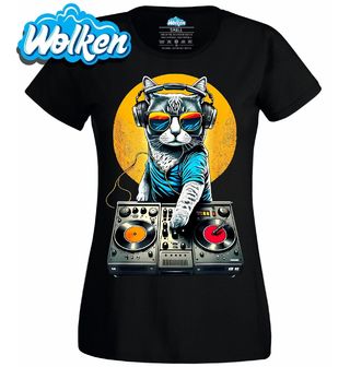 Dámské tričko DJ Kočka na Párty.jpg
