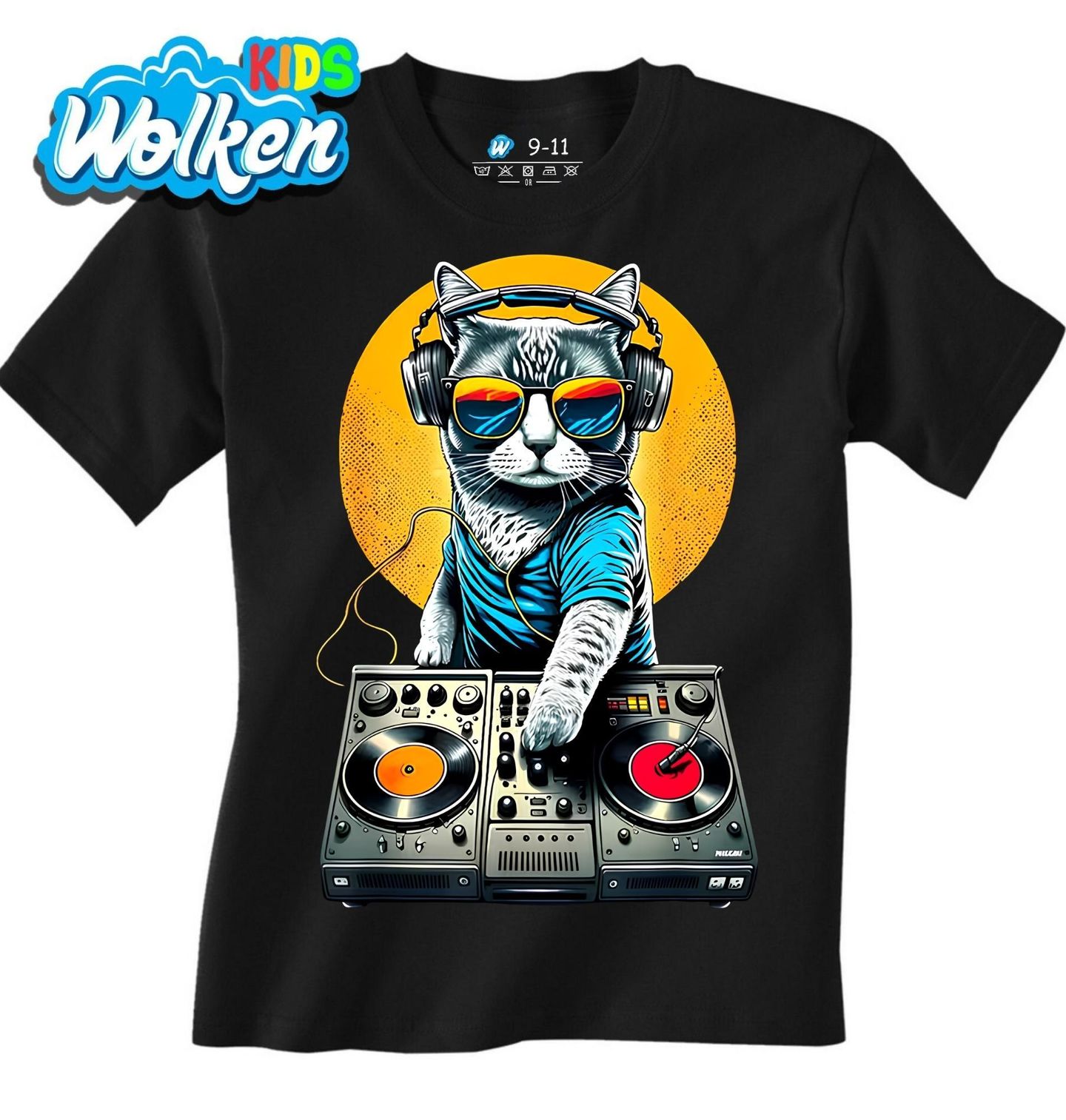 Dětské tričko DJ Kočka na Párty.jpg