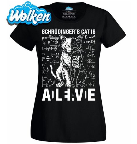 Obrázek produktu Dámské tričko Je Schrödingerova Kočka Živá?