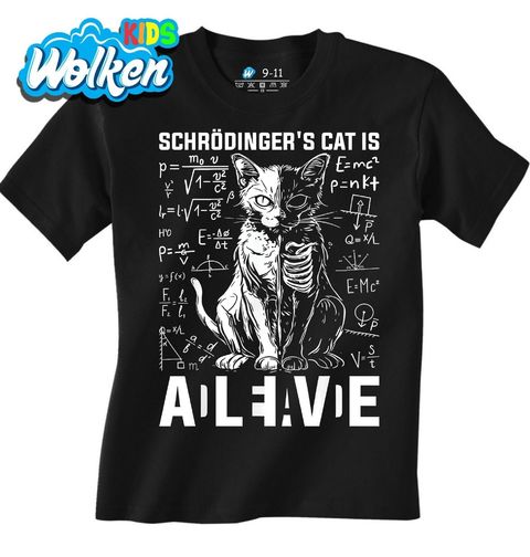 Obrázek produktu Dětské tričko Je Schrödingerova Kočka Živá?