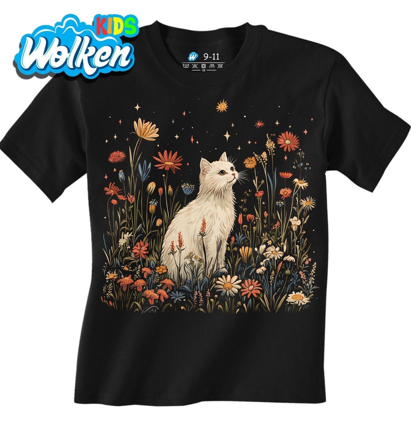 Dětské tričko Bílá Kočka po Hvězdnou Oblohou.jpg