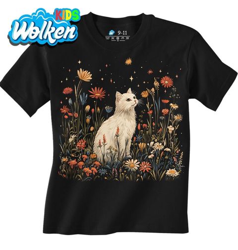 Obrázek produktu Dětské tričko Bílá Kočka po Hvězdnou Oblohou