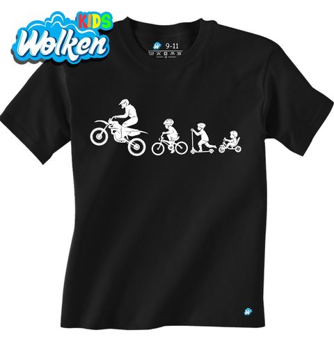 Obrázek produktu Dětské tričko Evoluce motorkáře