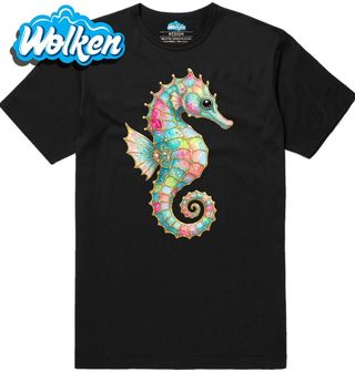 Pánské tričko Duhový Mořský Koník.jpg