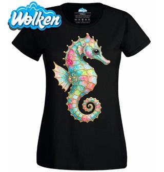 Dámské tričko Duhový Mořský Koník.jpg