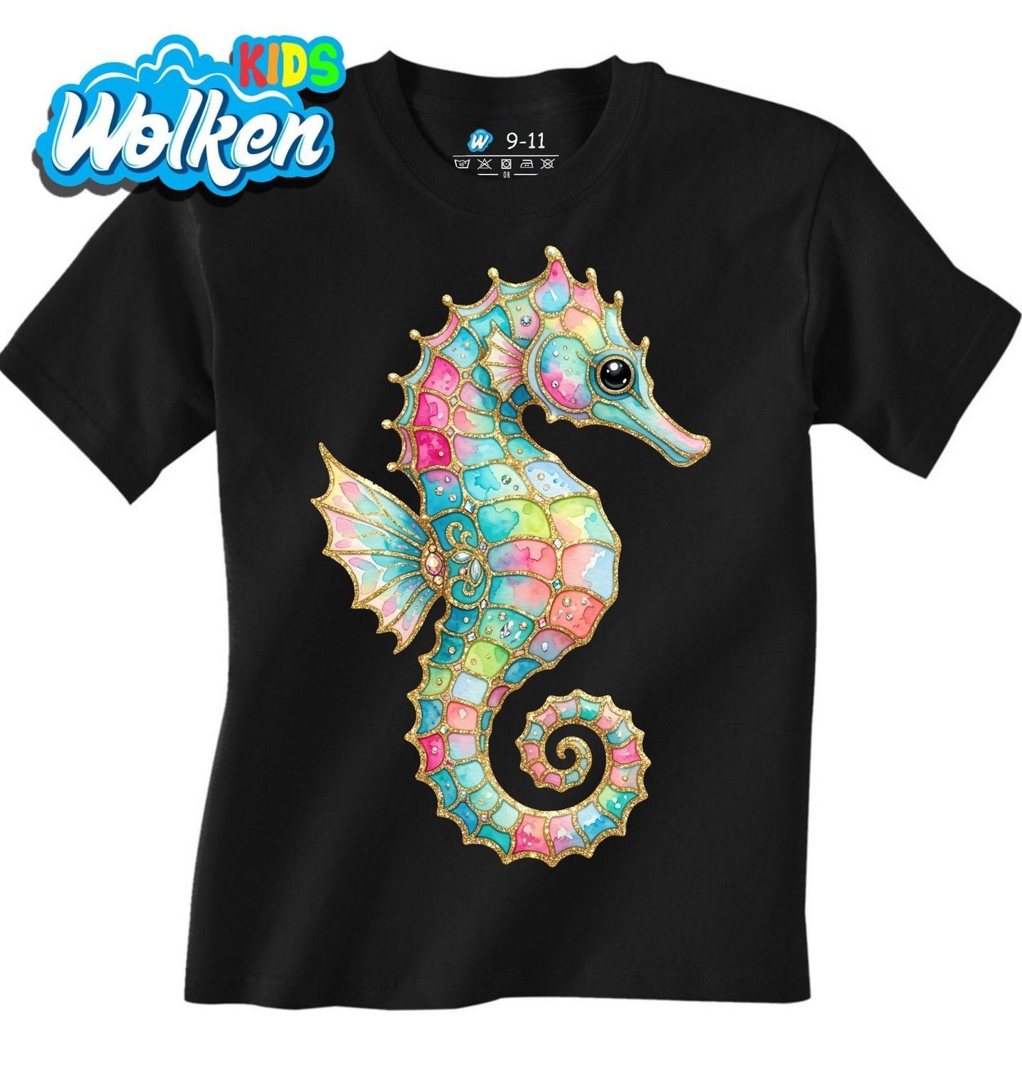 Dětské tričko Duhový Mořský Koník.jpg