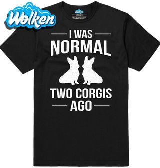 Pánské tričko Byl Jsem Normální Před Corgi I Was Normal Two Corgis Ago.jpg