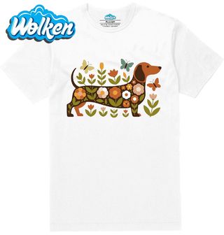 Pánské tričko Květinový Jezevčík s Motýly.jpg