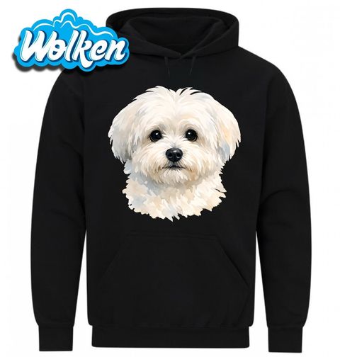 Obrázek produktu Pánská mikina Roztomilý Bílý Bišonek