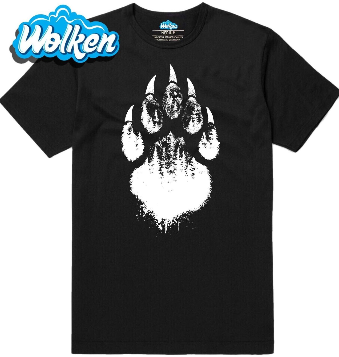 Pánské tričko Medvědí Tlapa s Lesní Krajinou.jpg