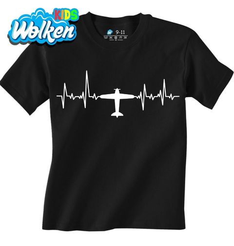 Obrázek produktu Dětské tričko Kardiogram a Letadlo v Oblacích