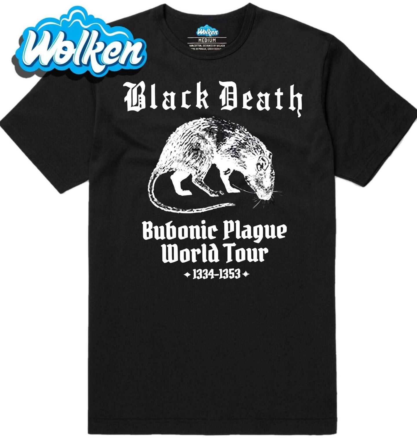 Pánské tričko Černá Smrt Světové Turné Bubonic Plague.jpg