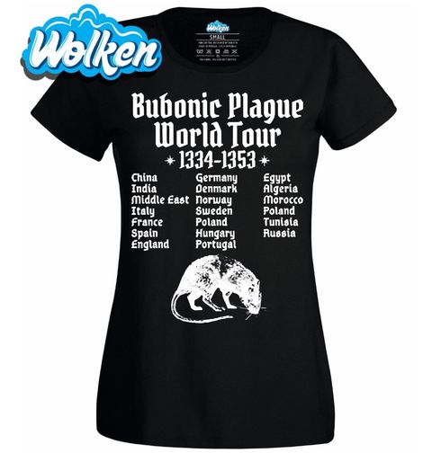 Obrázek produktu Dámské tričko Černá Smrt Světové Turné Bubonického Moru