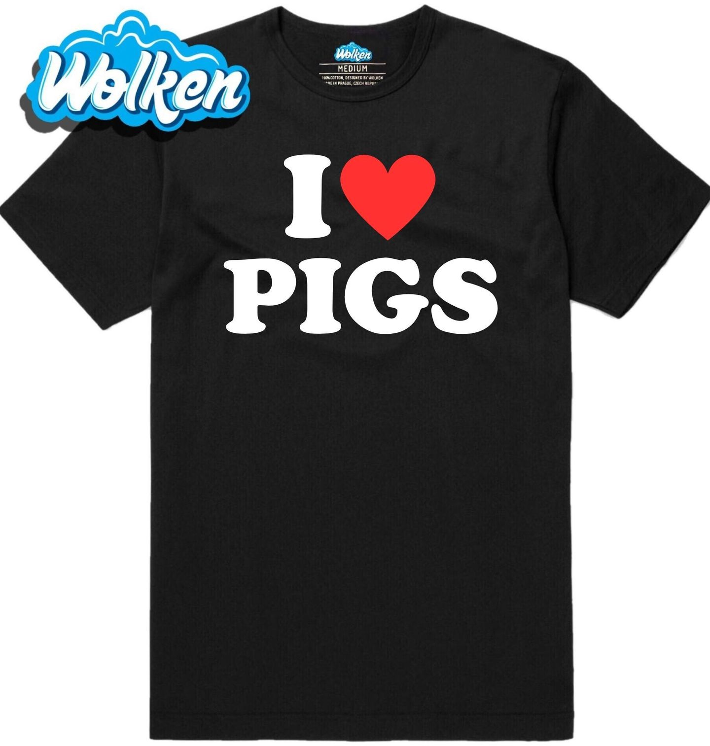 Pánské tričko Miluju Prasata I Love Pigs.jpg