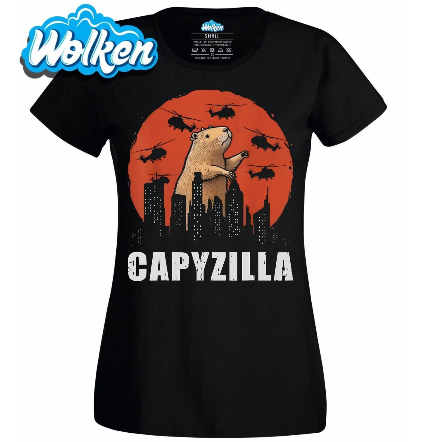 Dámské tričko Capyzilla Vládce Města Godzilla.jpg