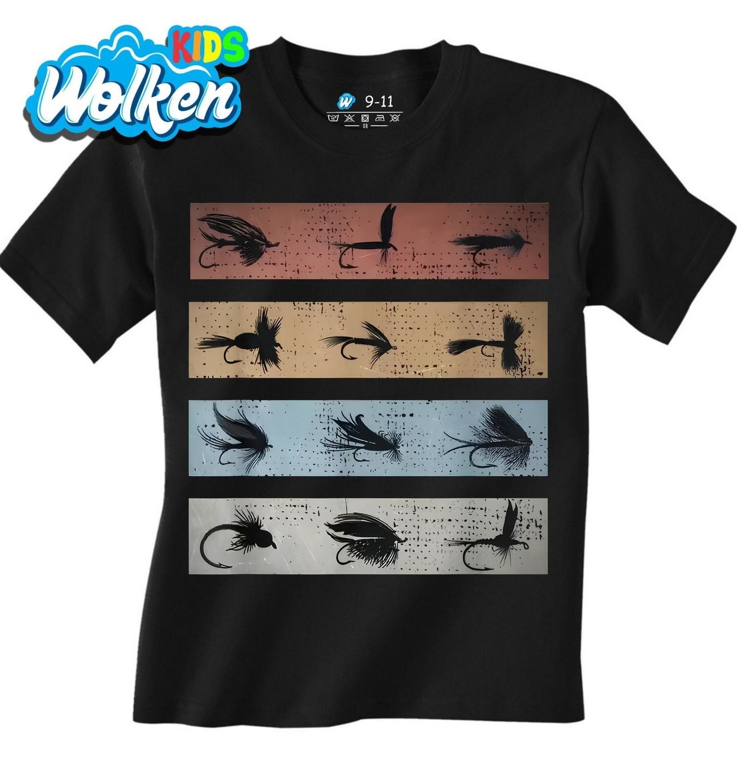 Dětské tričko Muškaření Sbírka Rybářských Mušek.jpg