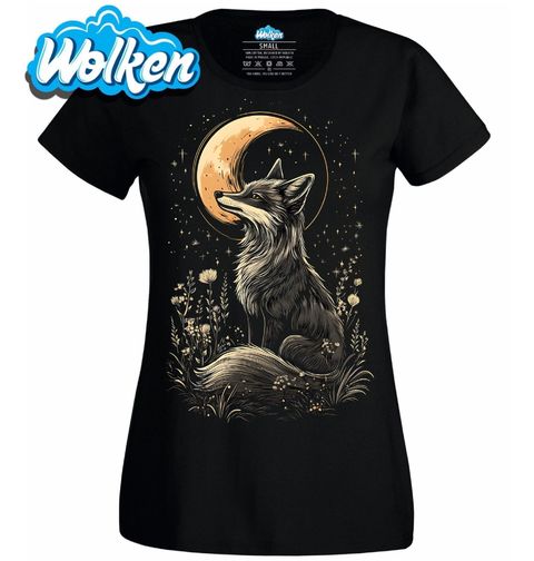 Obrázek produktu Dámské tričko Kreslená Liška při Měsíci