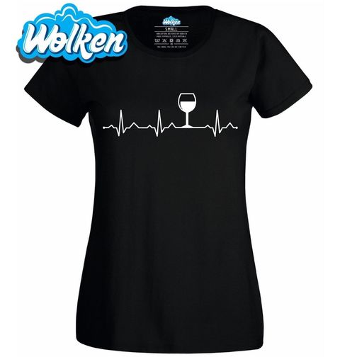 Obrázek produktu Dámské tričko Kardiogram a víno