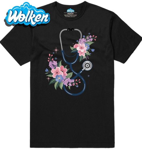 Obrázek produktu Pánské tričko Květinový Stetoskop