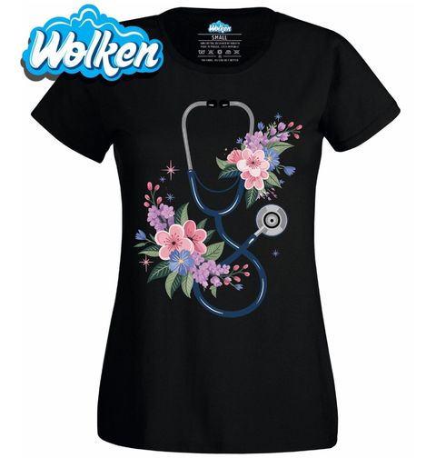 Obrázek produktu Dámské tričko Květinový Stetoskop