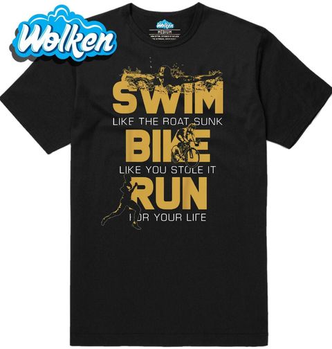 Obrázek produktu Pánské tričko Plav Jezdi Běhej Swim Bike Run