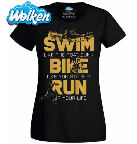 Obrázek produktu Dámské tričko Plav Jezdi Běhej Swim Bike Run