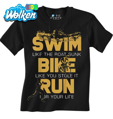 Obrázek produktu Dětské tričko Plav Jezdi Běhej Swim Bike Run
