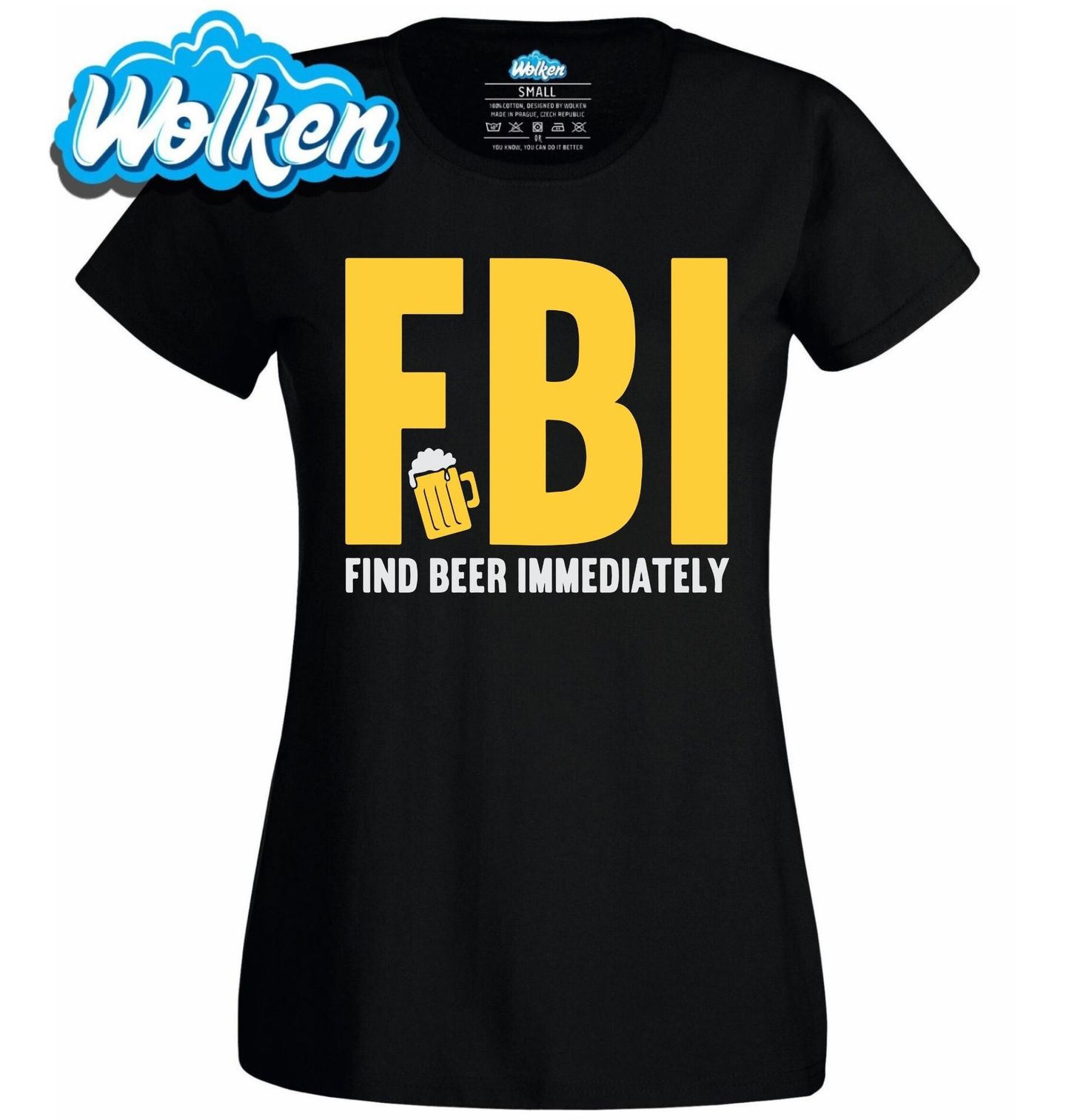 Dámské tričko FBI Find Beer Immediately.jpg